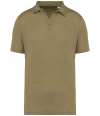 SP220 Spasso Linen Polo Shirt light olive green colour image